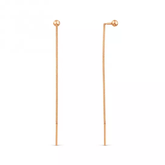 Серьги-продевки из золота