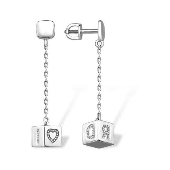 Серьги из серебра