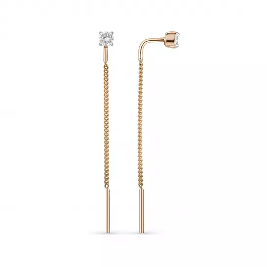 Серьги-продевки из золота