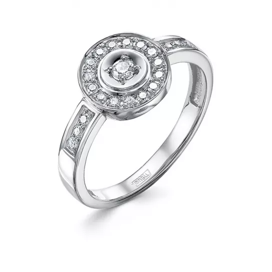 Кольцо с бриллиантами из золота