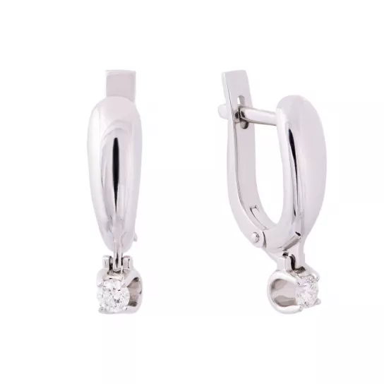 Серьги с бриллиантами из золота