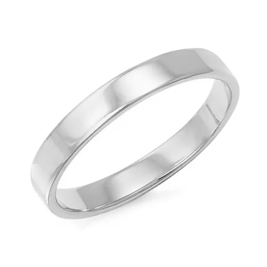 Кольцо обручальное из серебра