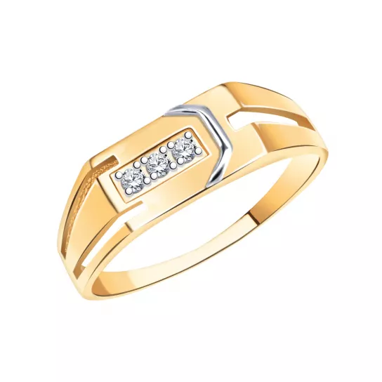 Кольцо-печатка из золота