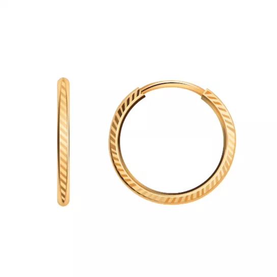 Серьги-конго из золота