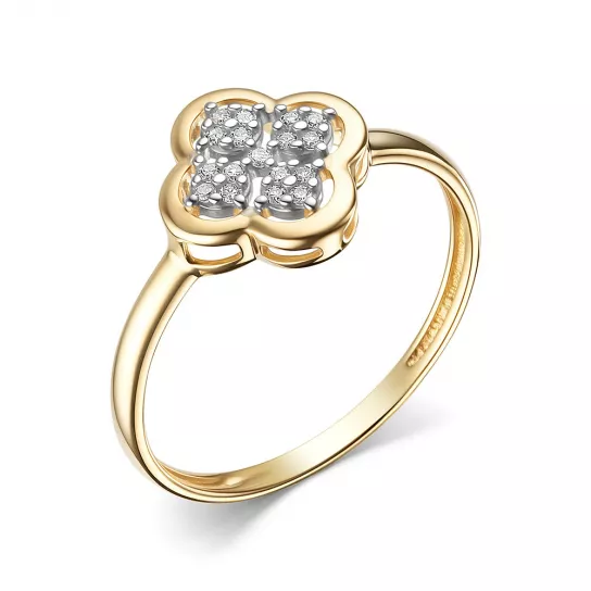 Кольцо с бриллиантами из золота