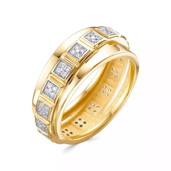 Кольцо обручальное из золота