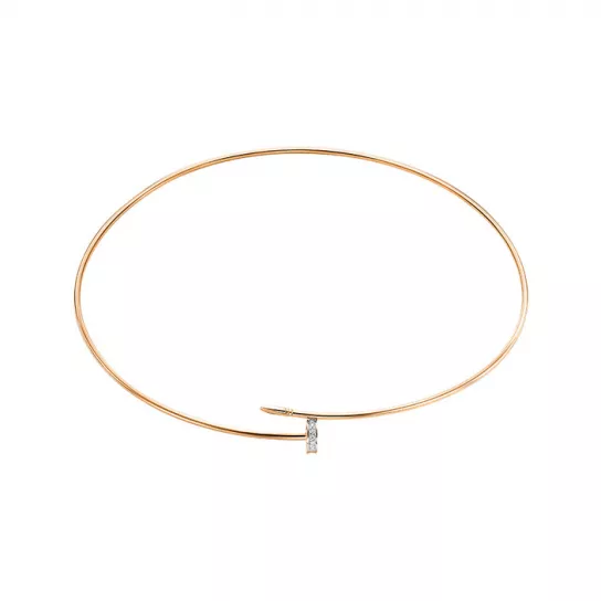 Колье с фианитом из золота