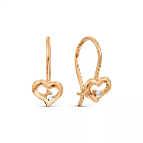 Серьги детские из золота