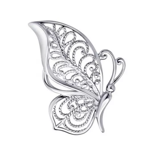 Брошь из серебра