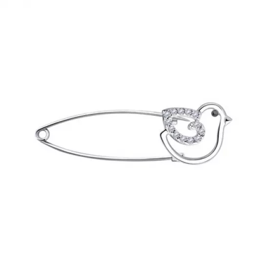 Брошь из серебра